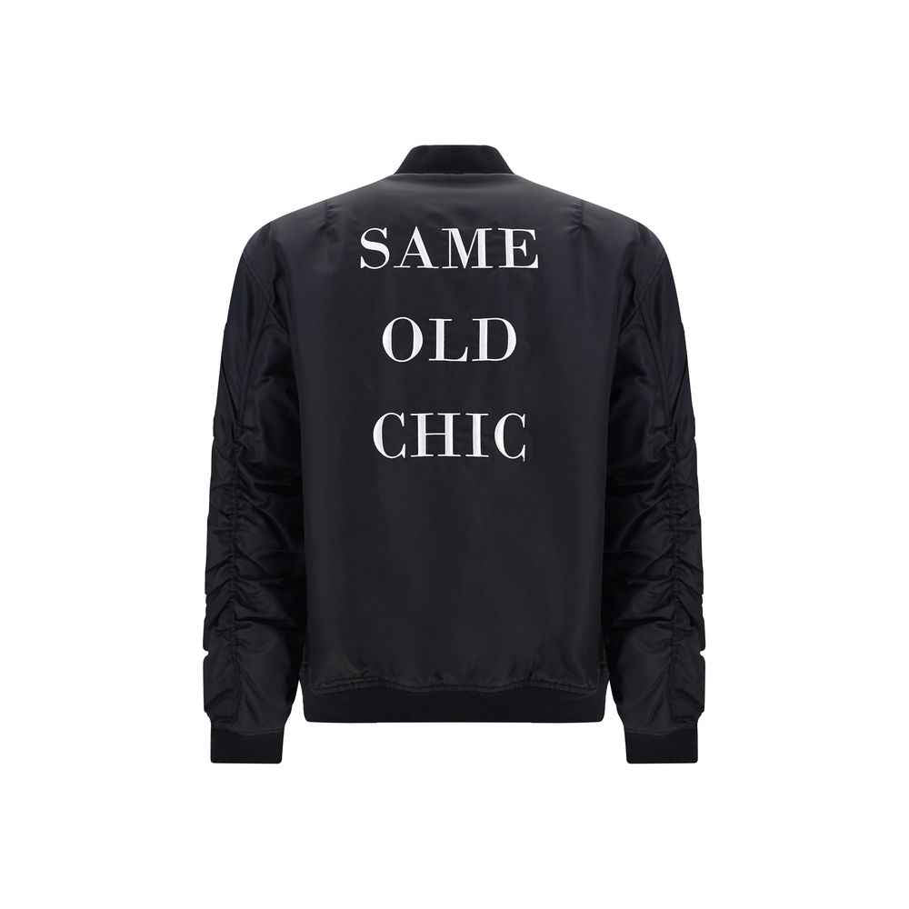 Moschino Black Polyamide Bomber
