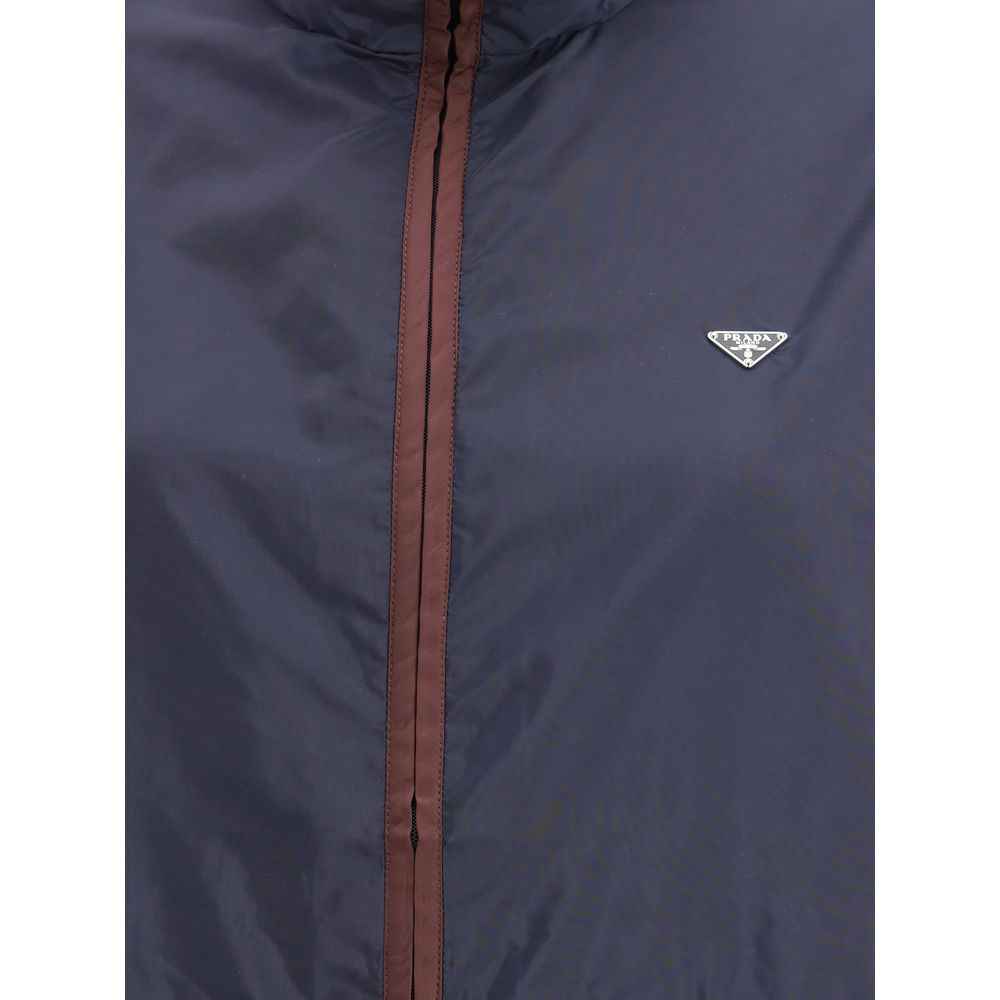 Prada Blue Polyamide Shell Jacket