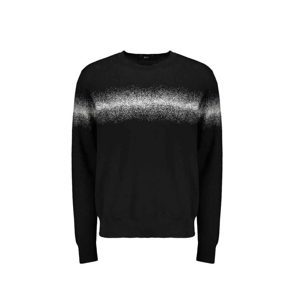 Herno Black Cotton Sweatshirt