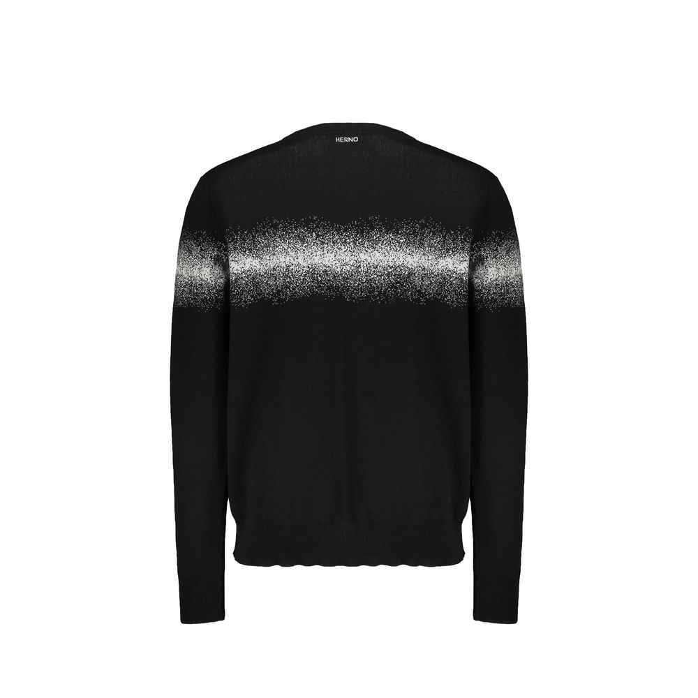 Herno Black Cotton Sweatshirt