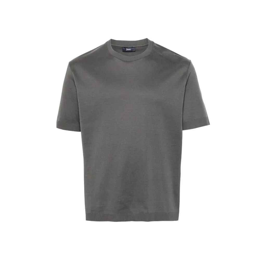 Herno Gray Cotton T-Shirt