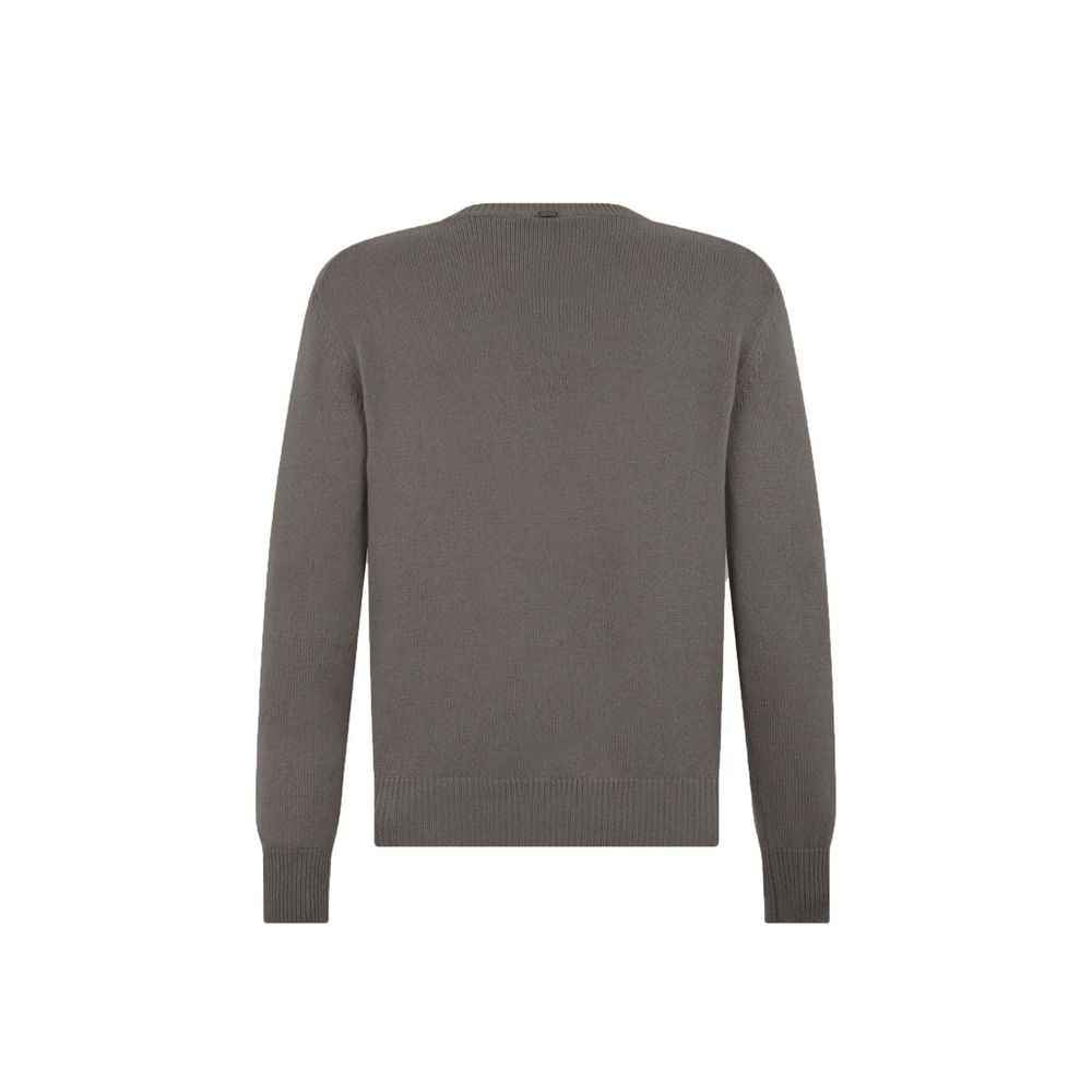 Herno Gray Cashmere Sweater