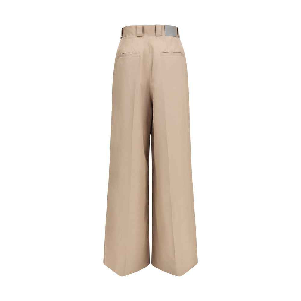 Balenciaga Beige Cotton Flared Pants