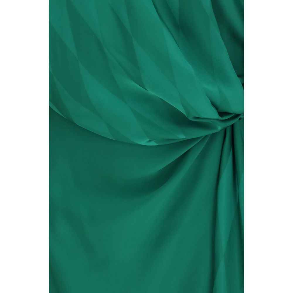 Versace Bicolor Silk Casual Dress
