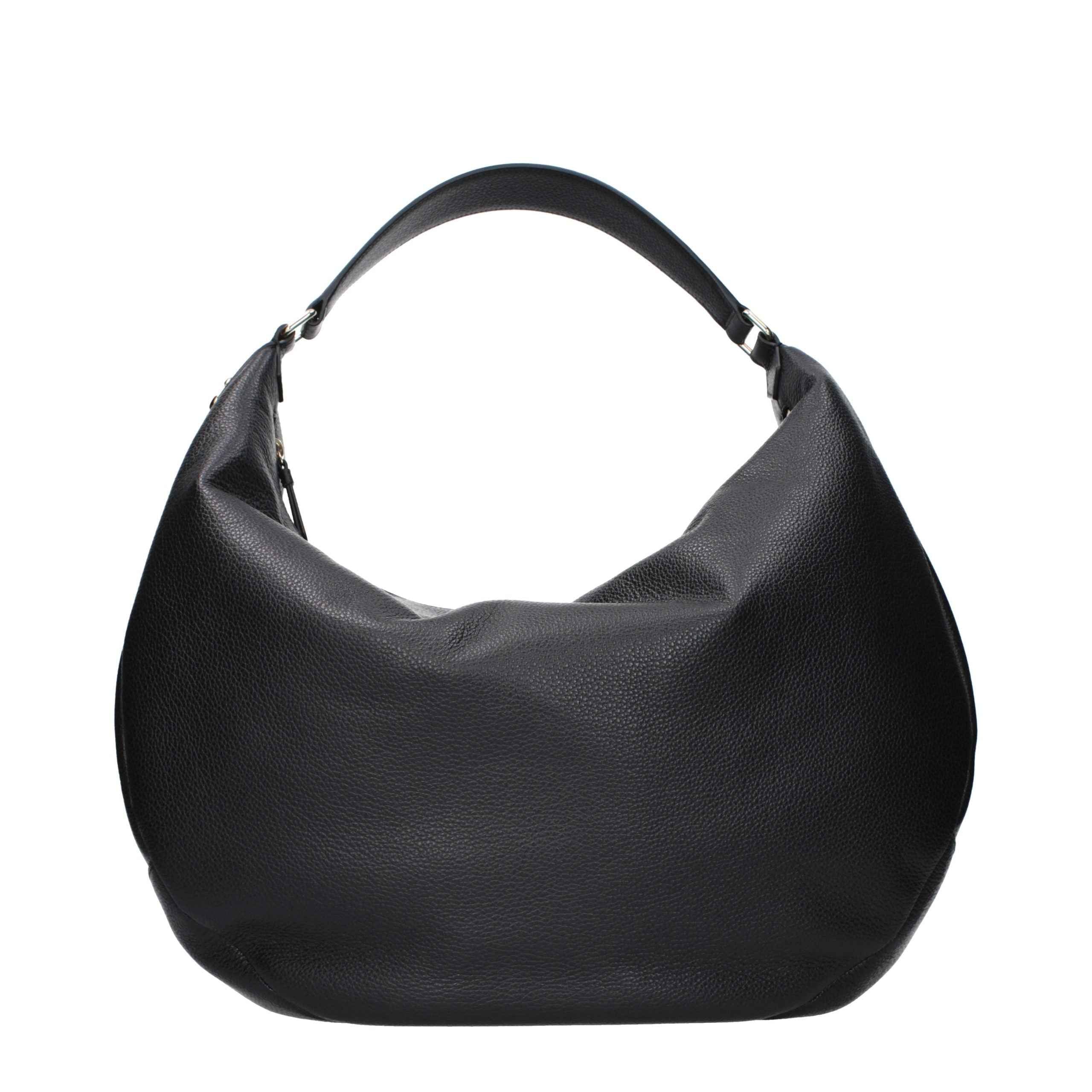 Jimmy Choo Black Leather Shoulder Bag