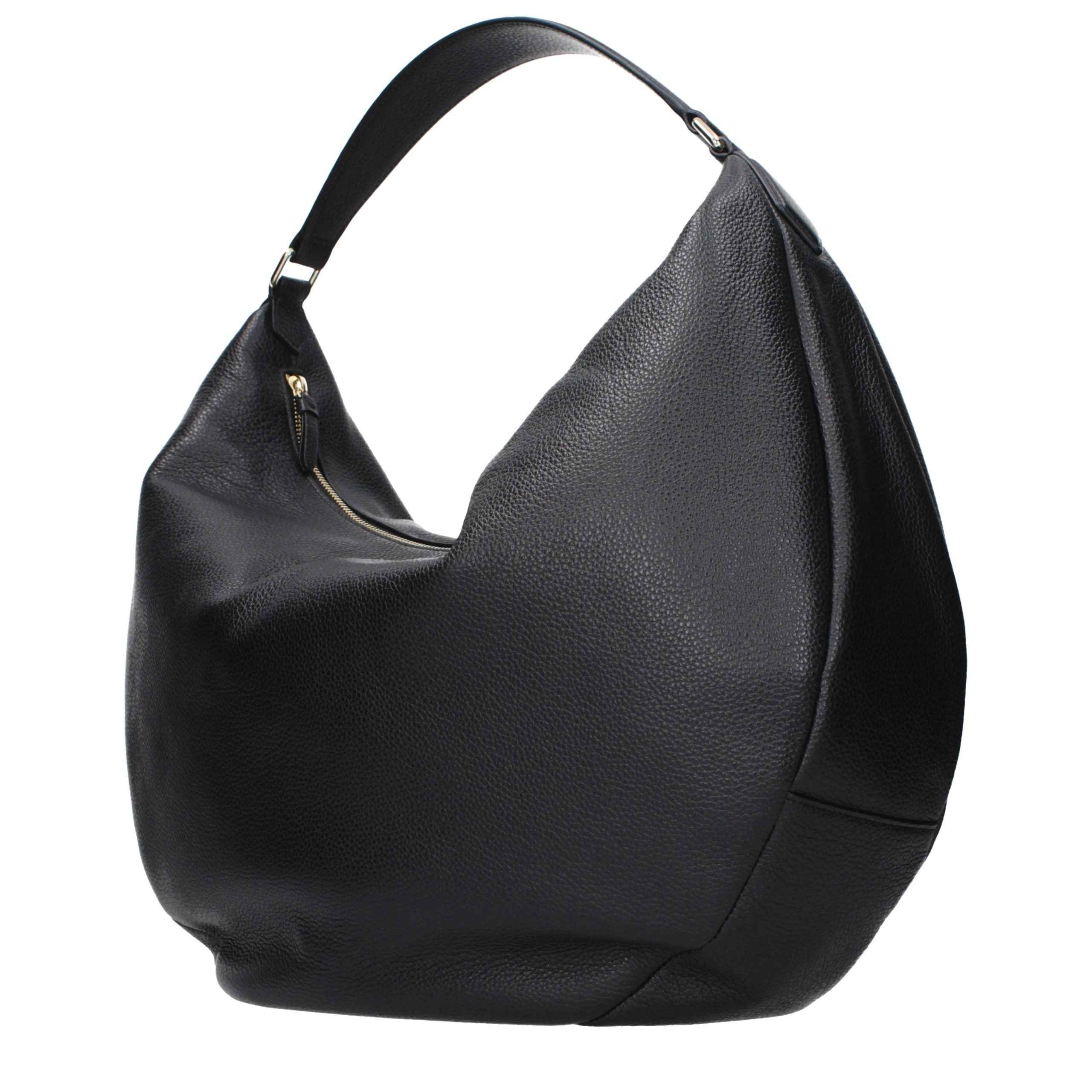 Jimmy Choo Black Leather Shoulder Bag