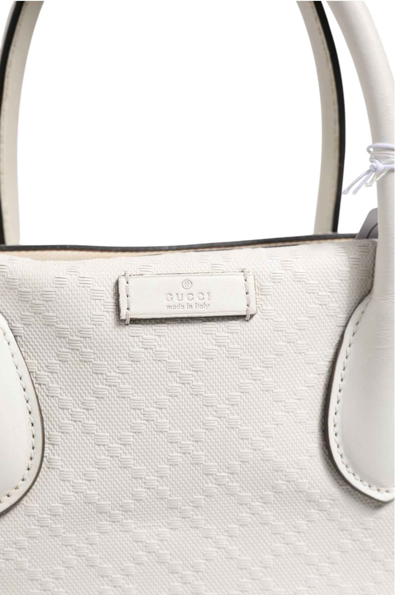 Gucci Medium Diamante Leather Boston Bag