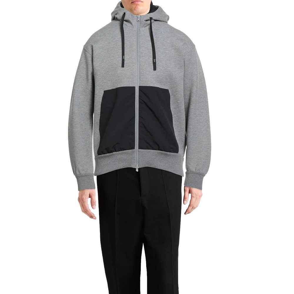 Herno Gray Cotton Sweatshirt