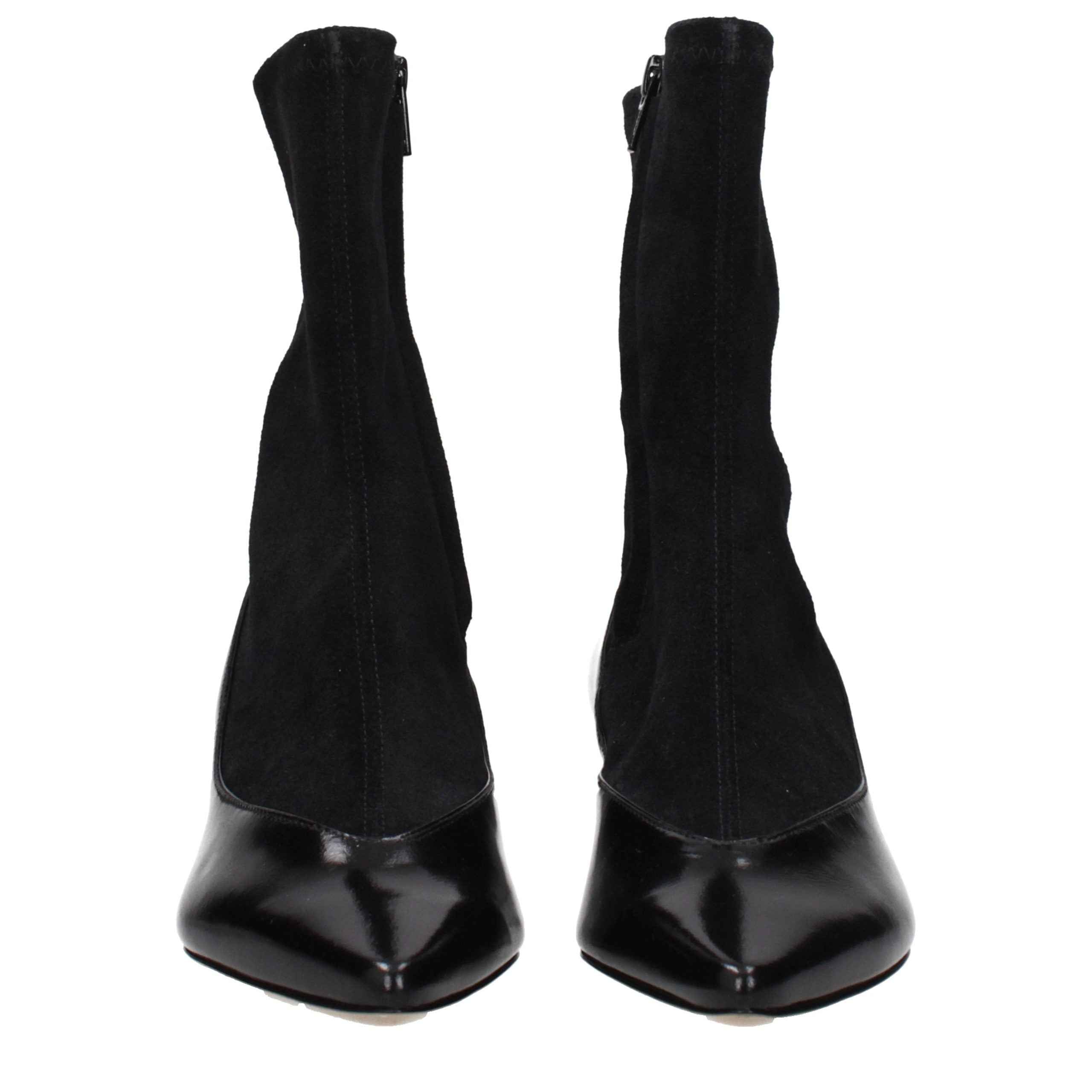 Jacquemus Black Leather Ankle Boots