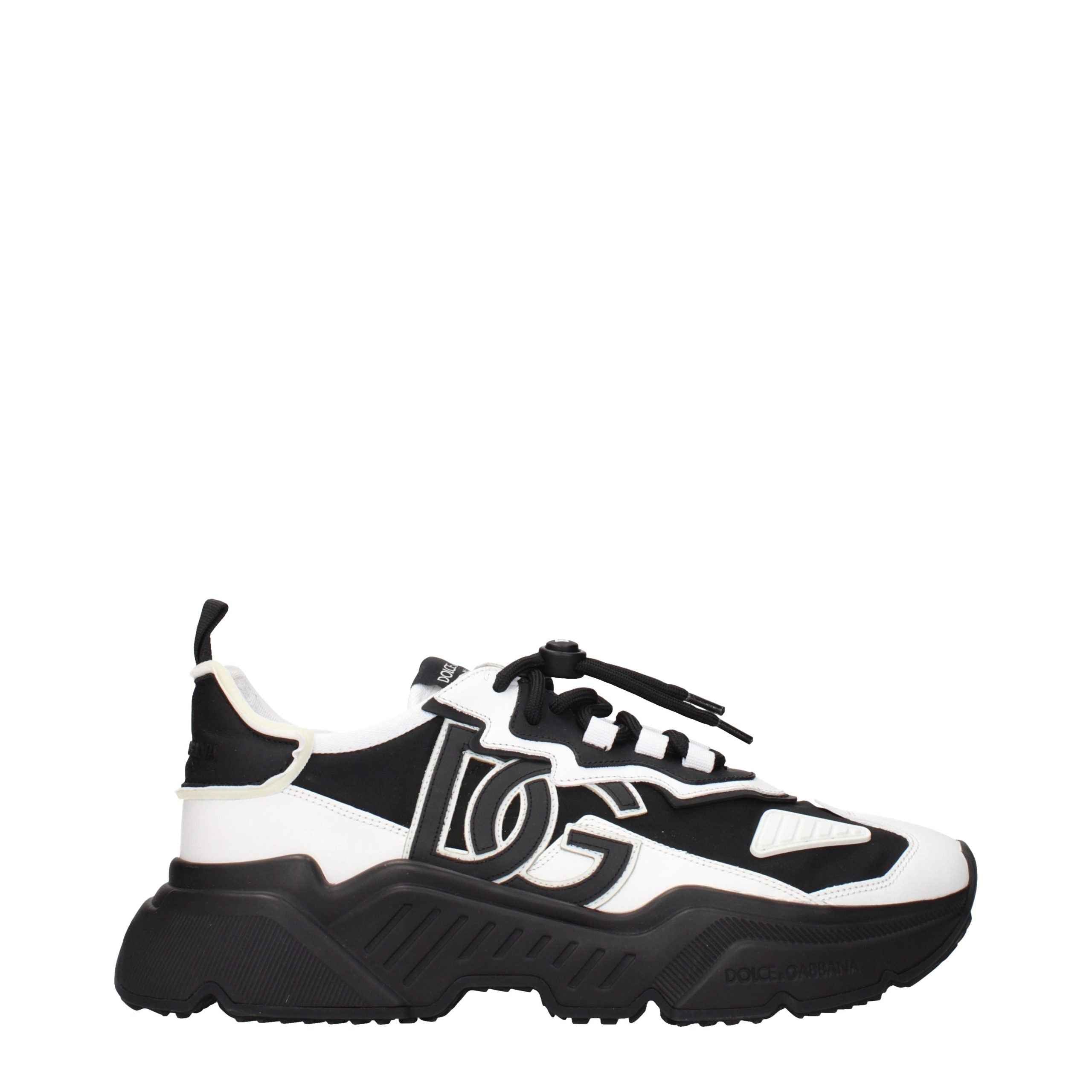 Dolce & Gabbana White Leather Chunky Sneakers