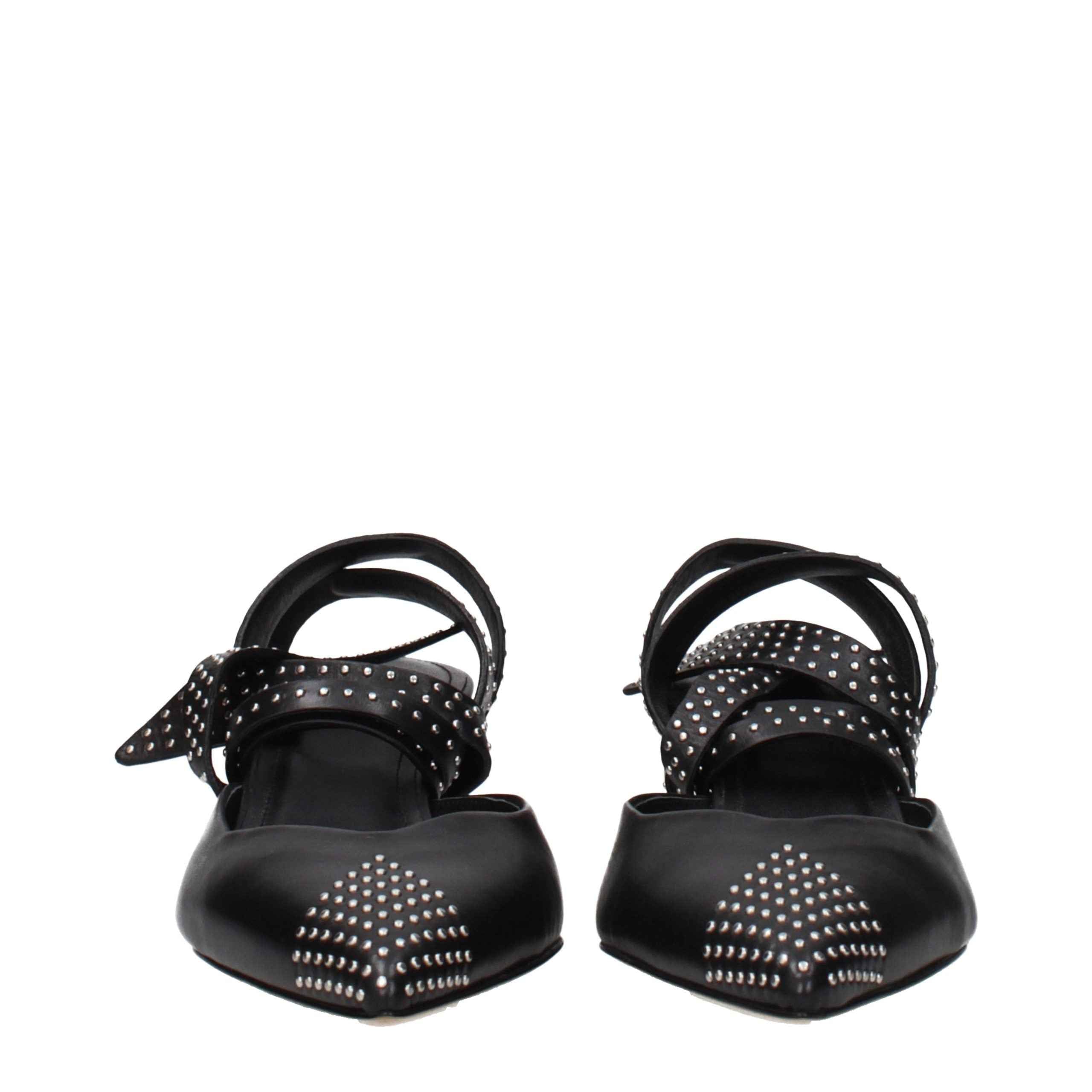 Isabel Marant Black Leather High Heel Pumps