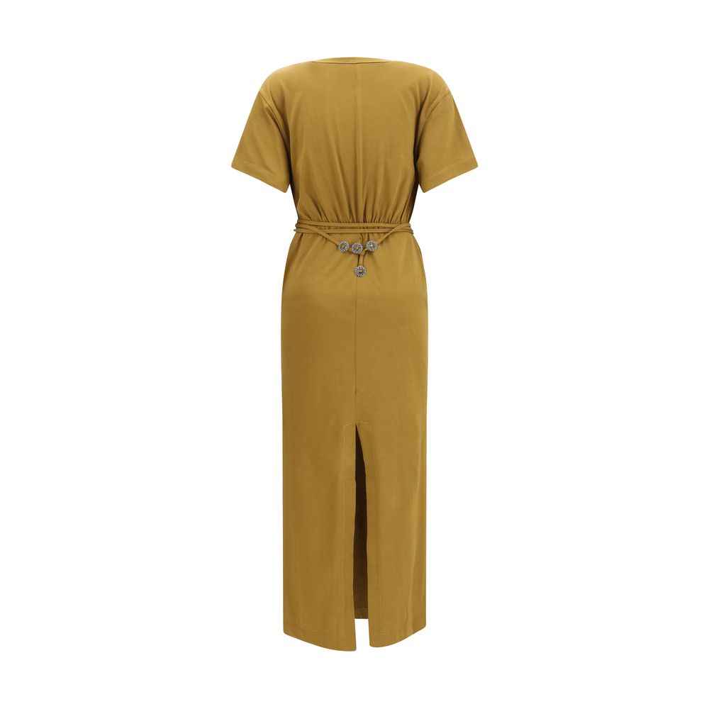 PINKO Brown Cotton Casual Dress
