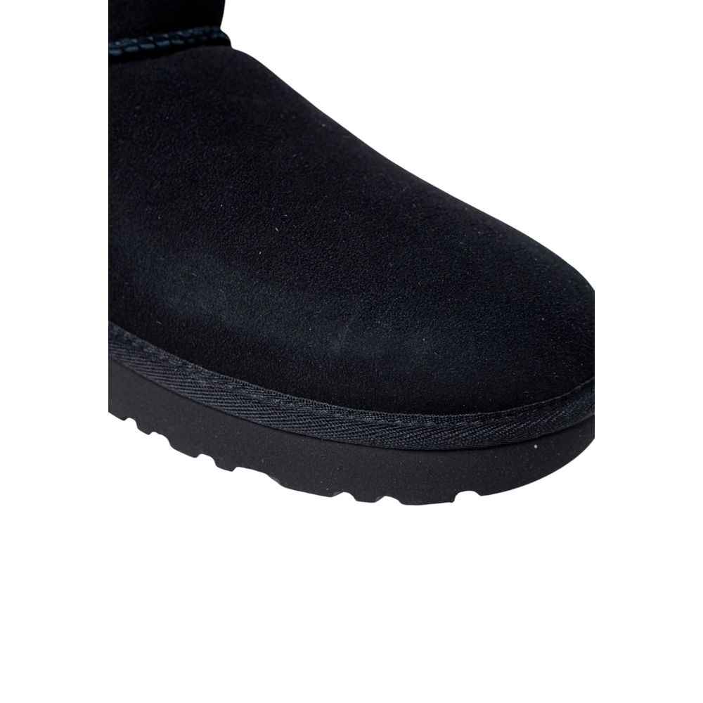 UGG Black Suede Leather Ankle Boots