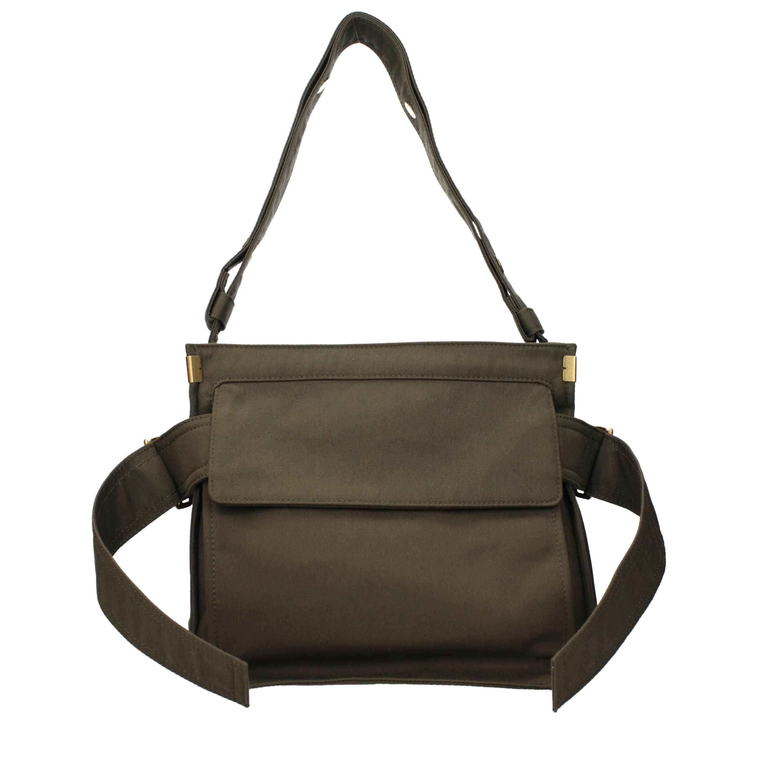 Burberry Green Fabric Shoulder Bag