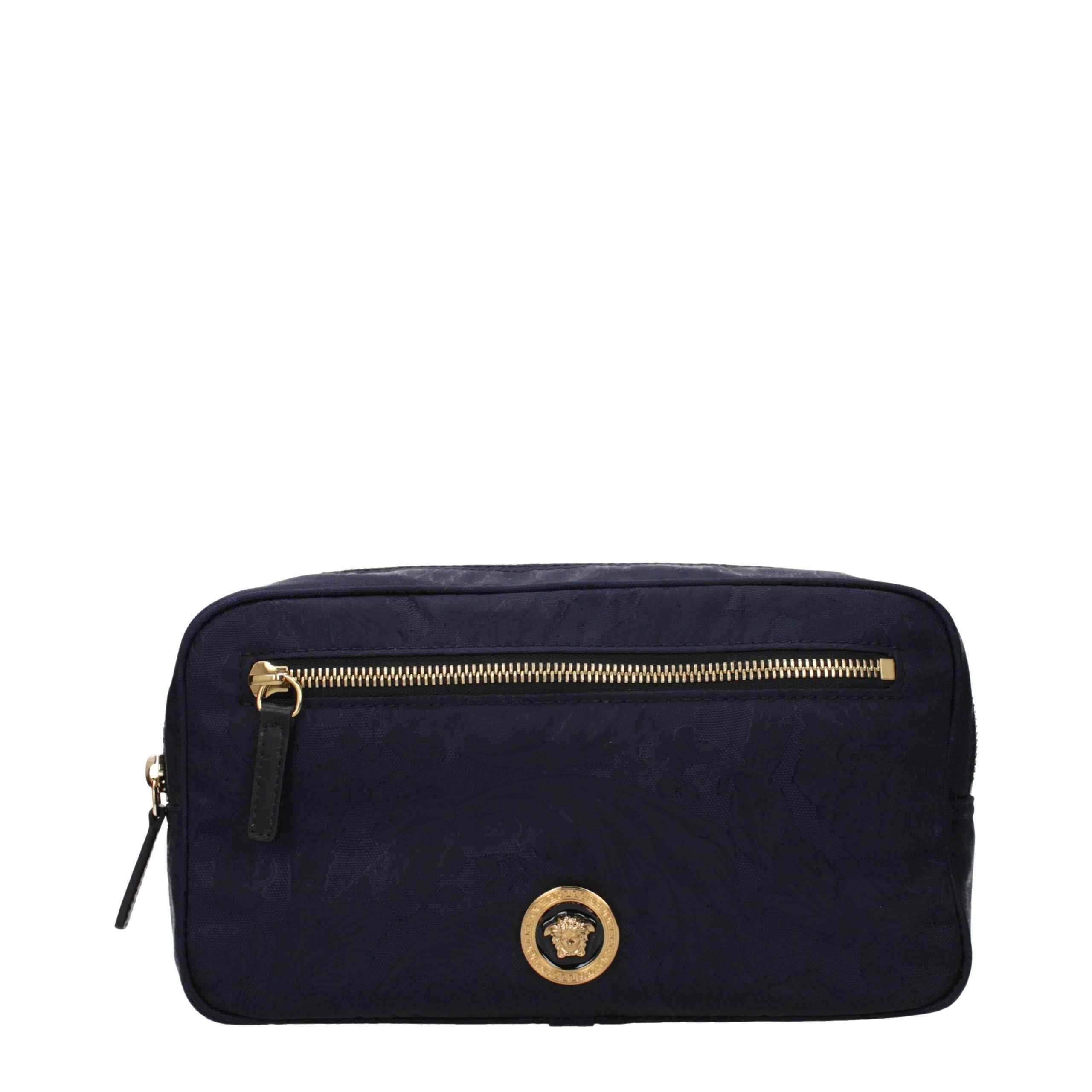Versace Blue Fabric Backpack