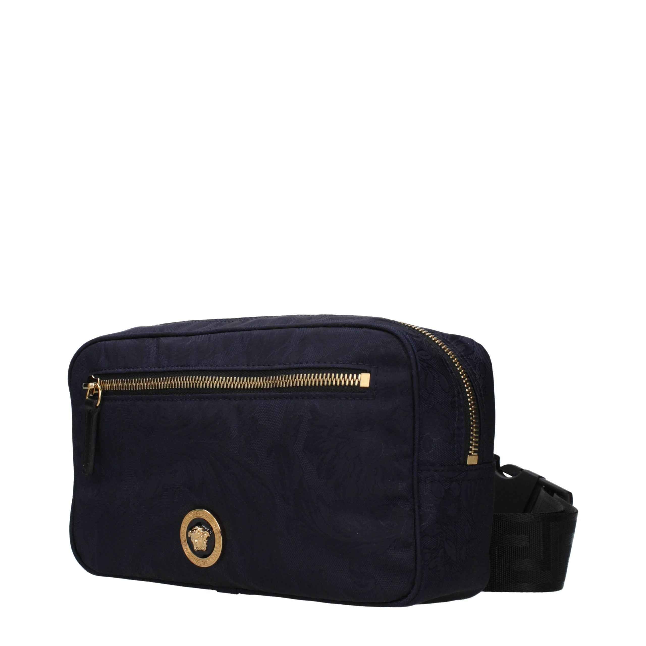 Versace Blue Fabric Backpack
