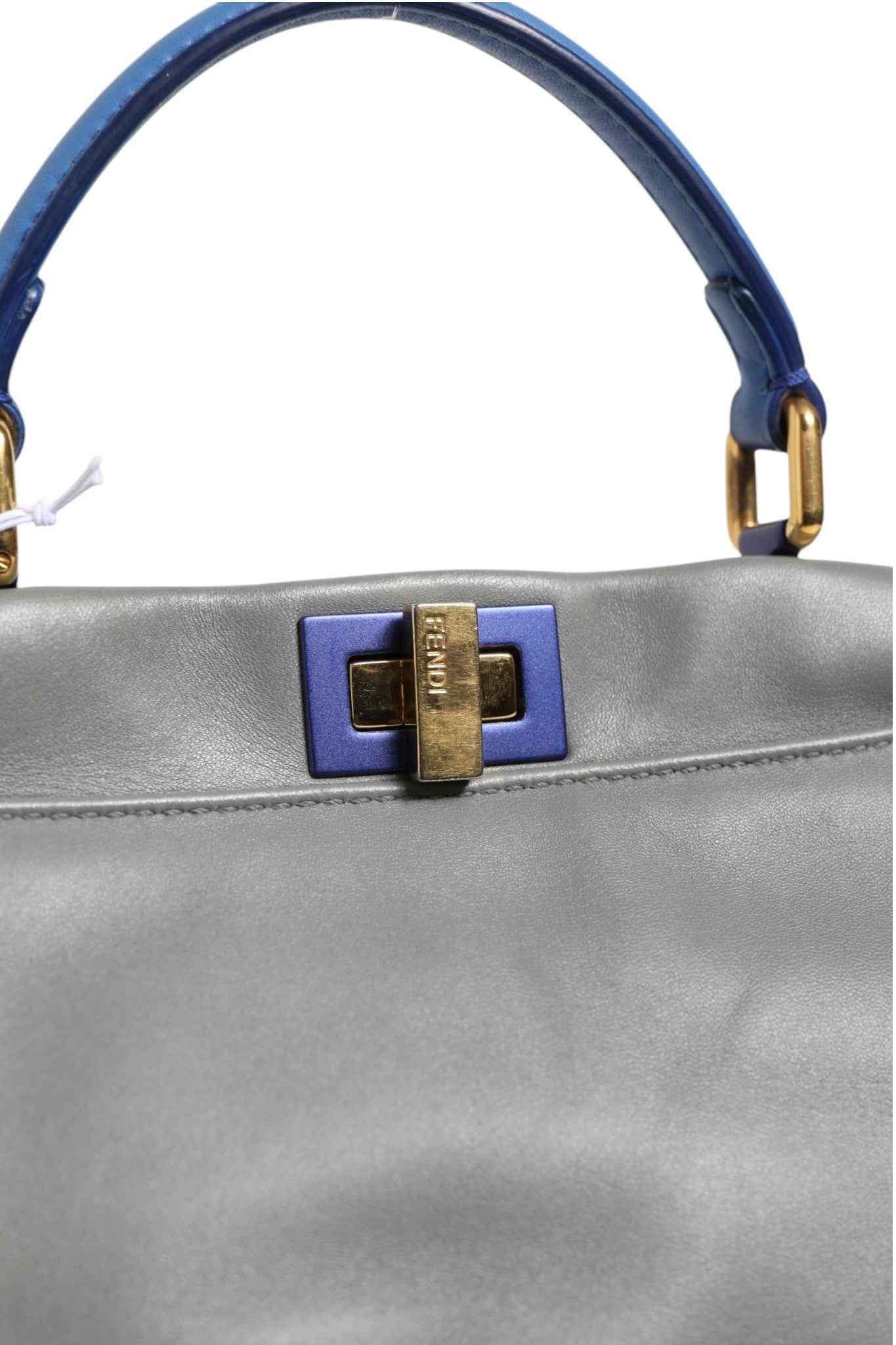 Fendi Mini Peekaboo Blue Grey