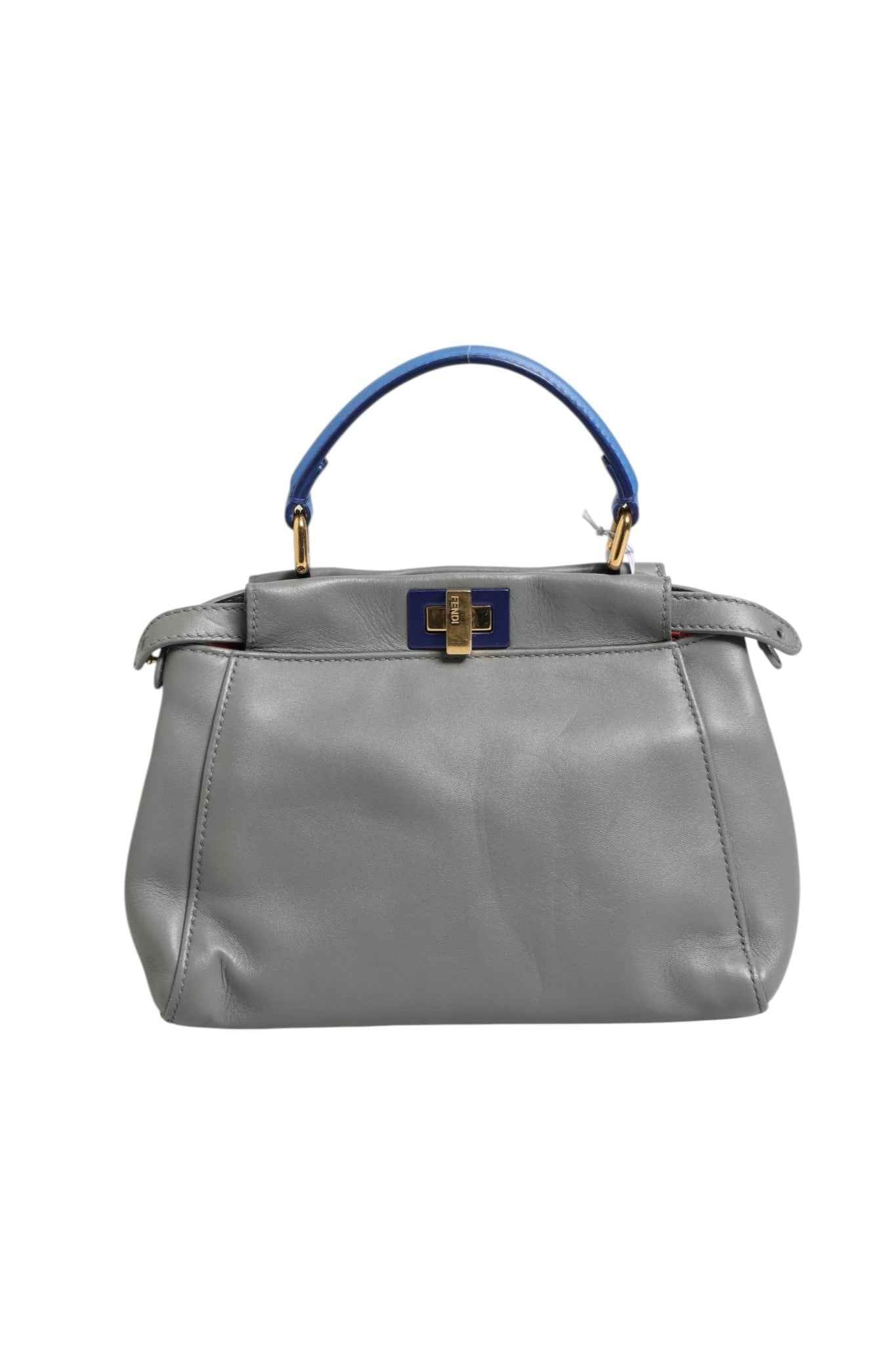 Fendi Mini Peekaboo Blue Grey