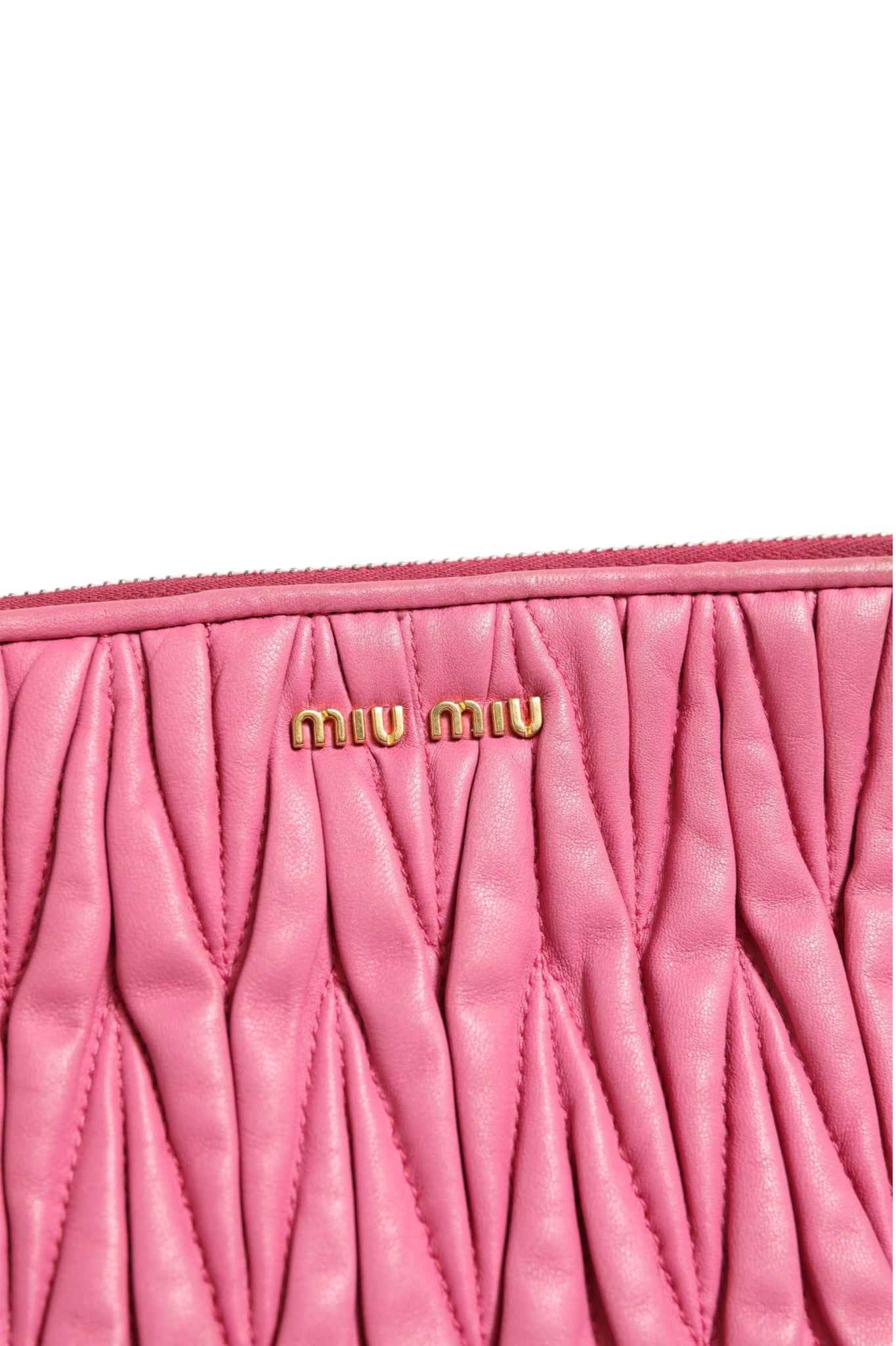 Miu Miu Matelassé Leather Shoulder Bag