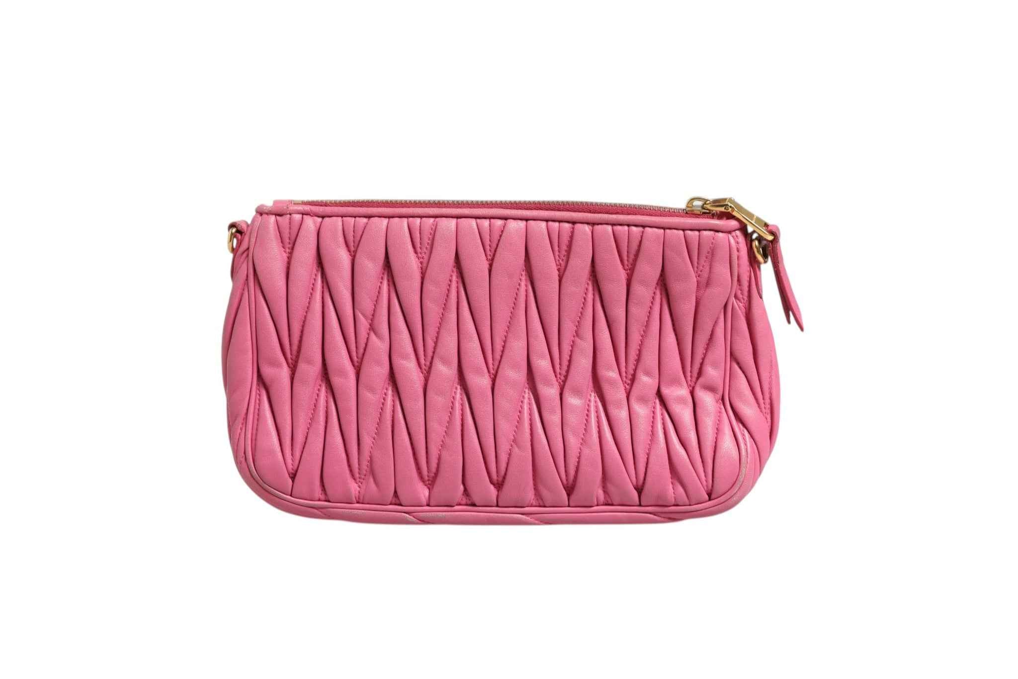 Miu Miu Matelassé Leather Shoulder Bag