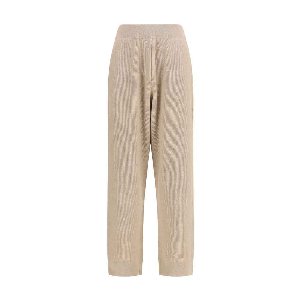 Brunello Cucinelli Beige Cashmere Casual Pants