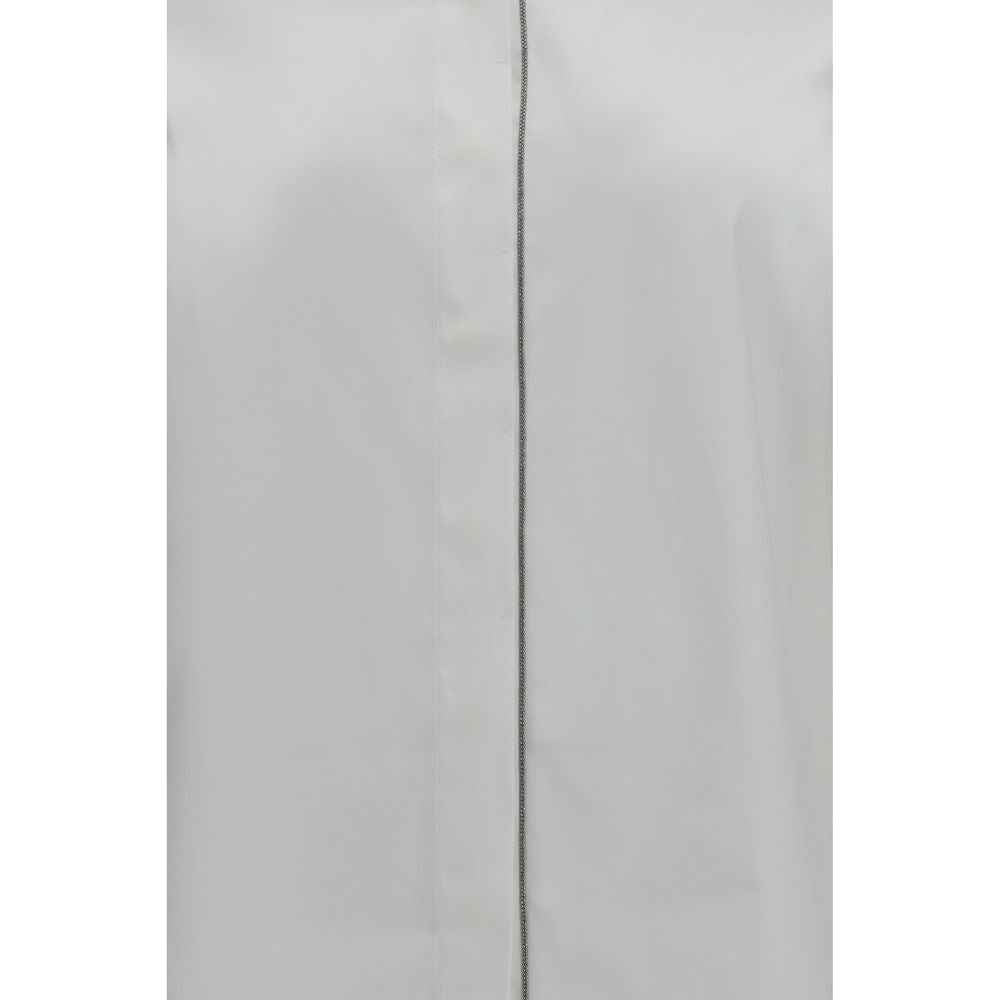 Brunello Cucinelli White Cotton Dress Shirt