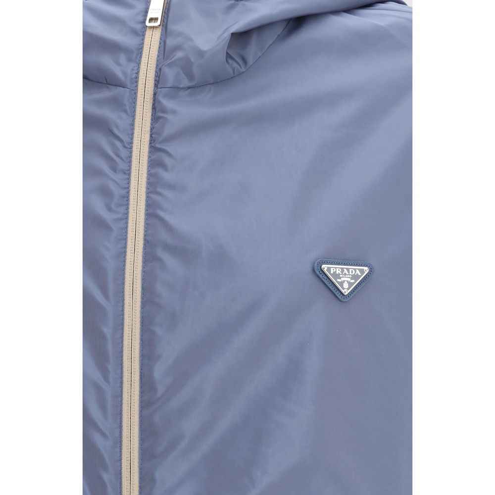 Prada Beige Recycled Polyamide Shell Jacket