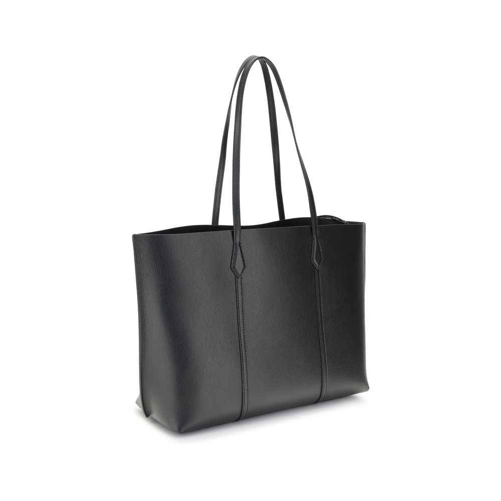 Tory Burch Black Calf Leather Bos Taurus Handbag