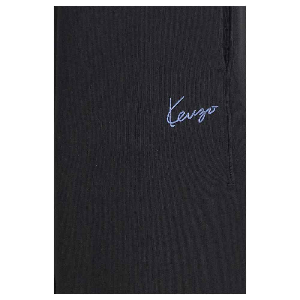 Kenzo Black Cotton Joggers (Workout Pants)