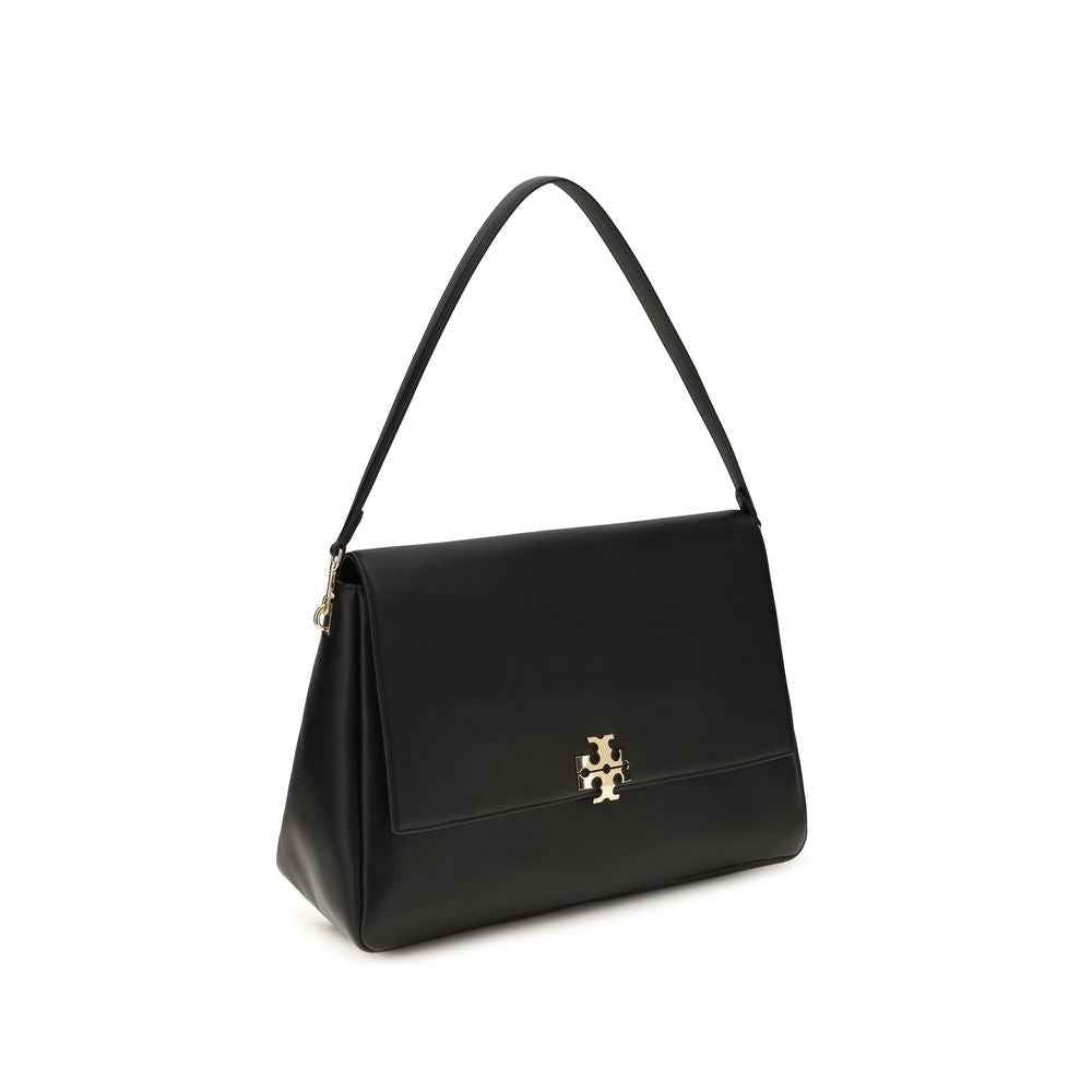 Tory Burch Black Calf Leather Bos Taurus Shoulder Bag