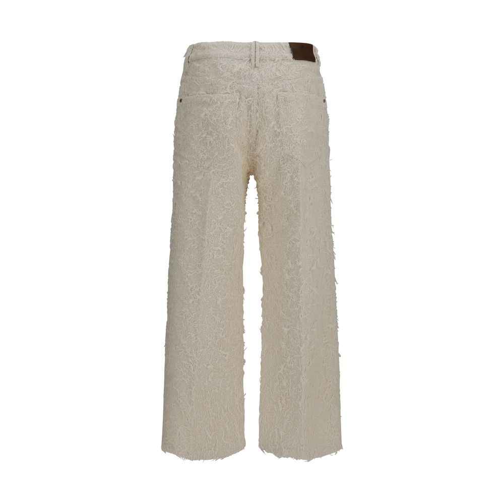 Brunello Cucinelli Beige Cotton Cropped Pants