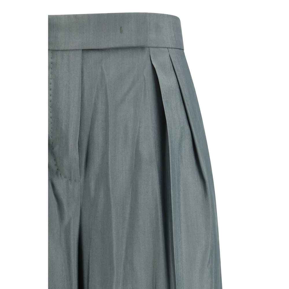 Max Mara Bicolor Wool Oves Aries Casual Pants