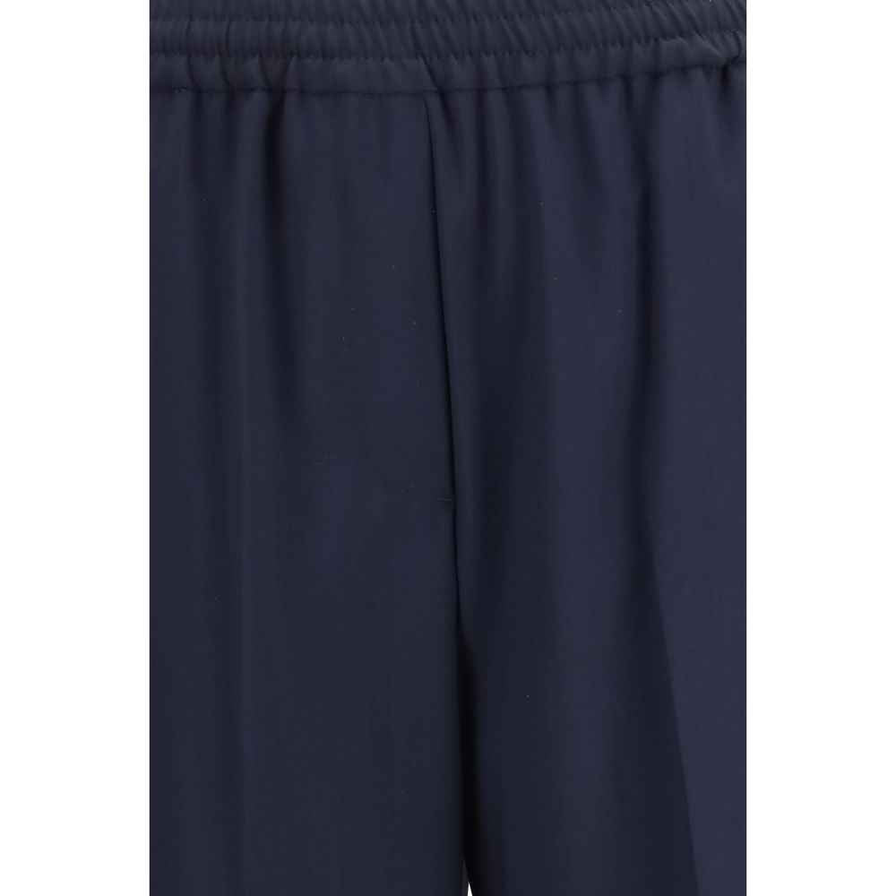 Max Mara Blue Wool Oves Aries Casual Pants