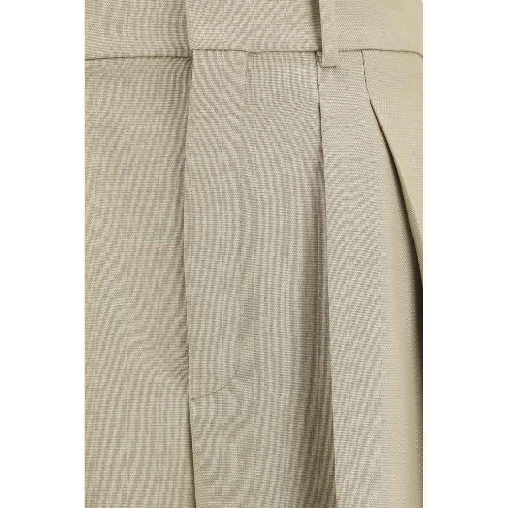 Saint Laurent Beige Wool Oves Aries Dress Pants