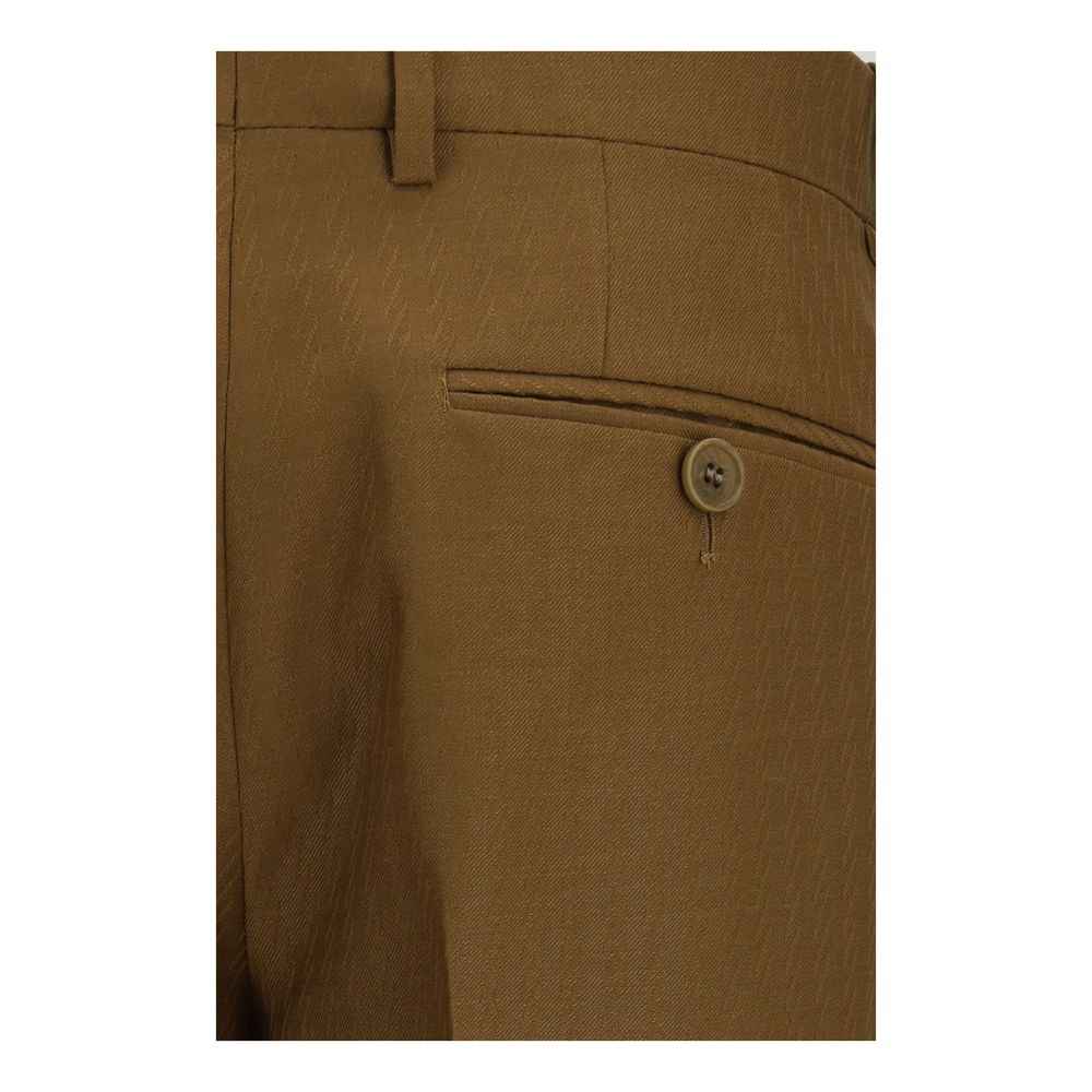 Burberry Brown Wool Oves Aries Dress Pants