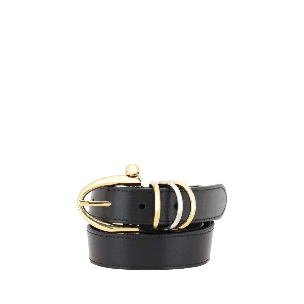 OneOffBtq.com | Chloé Black Calf Leather Bos Taurus Regular Belt display picture 1