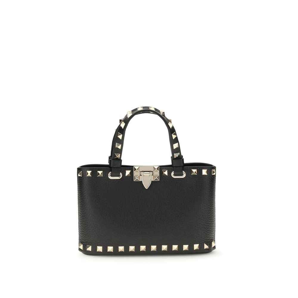 Valentino Garavani Black Calf Leather Bos Taurus Handbag