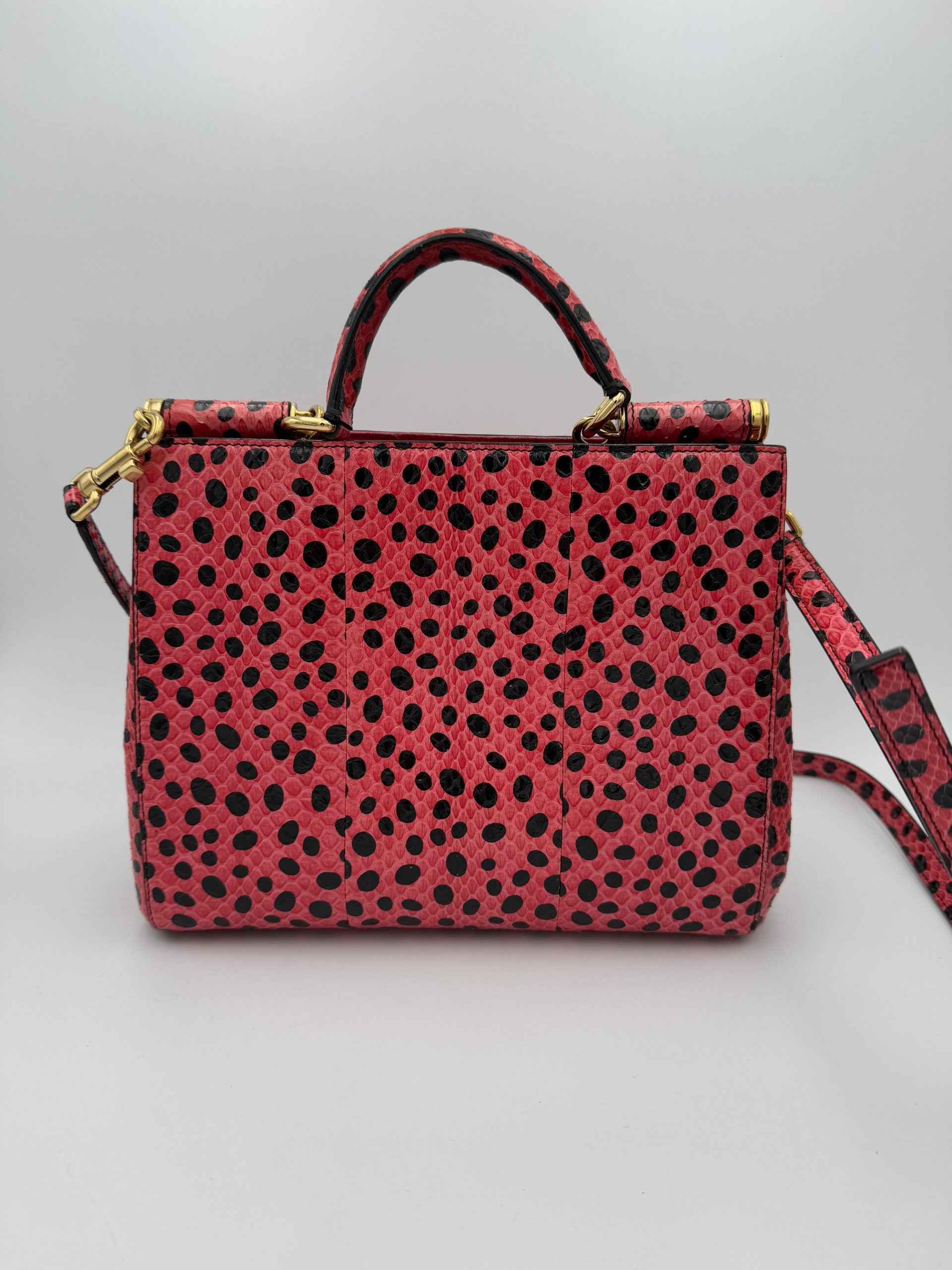 Dolce & Gabbana DOLCE & GABBANA SICILY in Reptile Skin Handbag