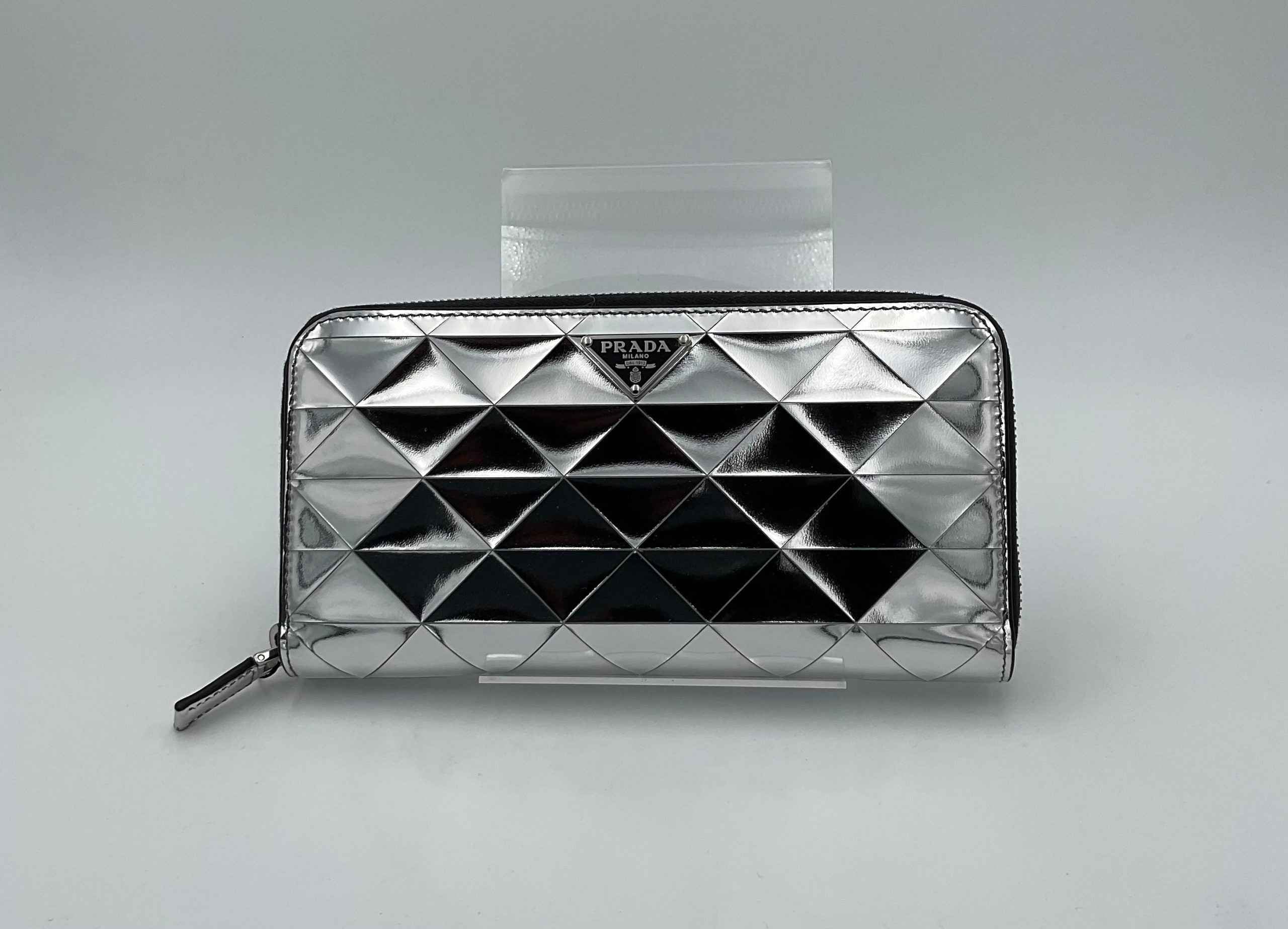 Prada PRADA Laminated Leather Wallet