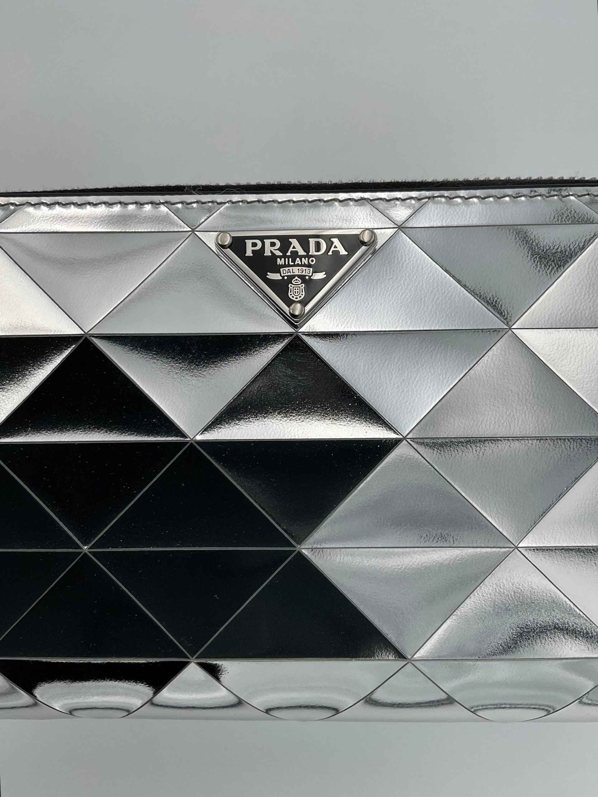 Prada PRADA Laminated Leather Wallet