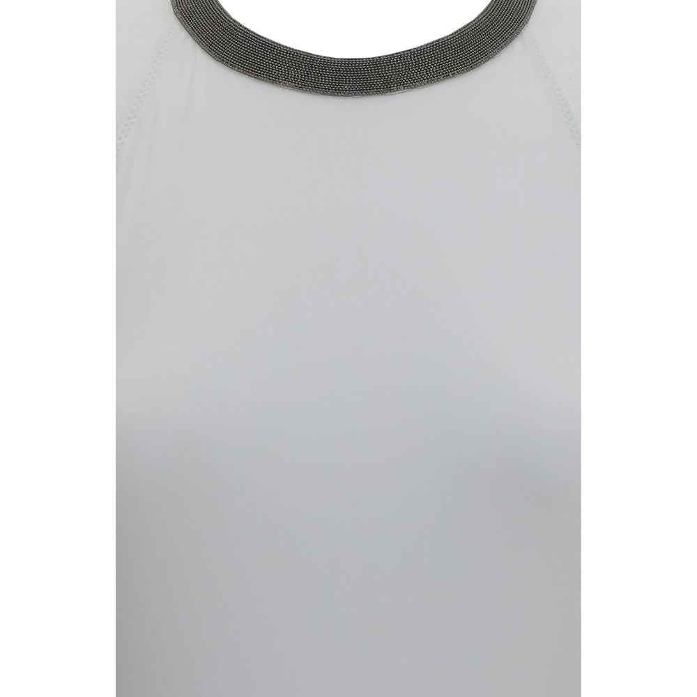 Brunello Cucinelli White Polyamide One-Piece Swimsuit