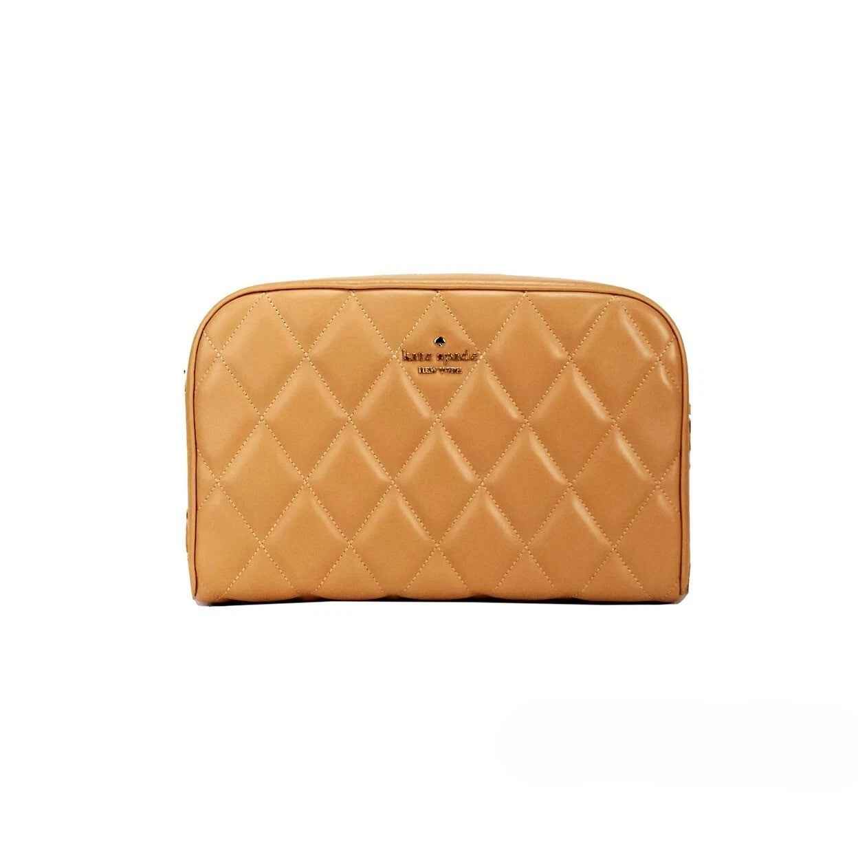 Kate Spade Carey Mini Tiramisu Quilted Smooth Leather Camera Crossbody Bag