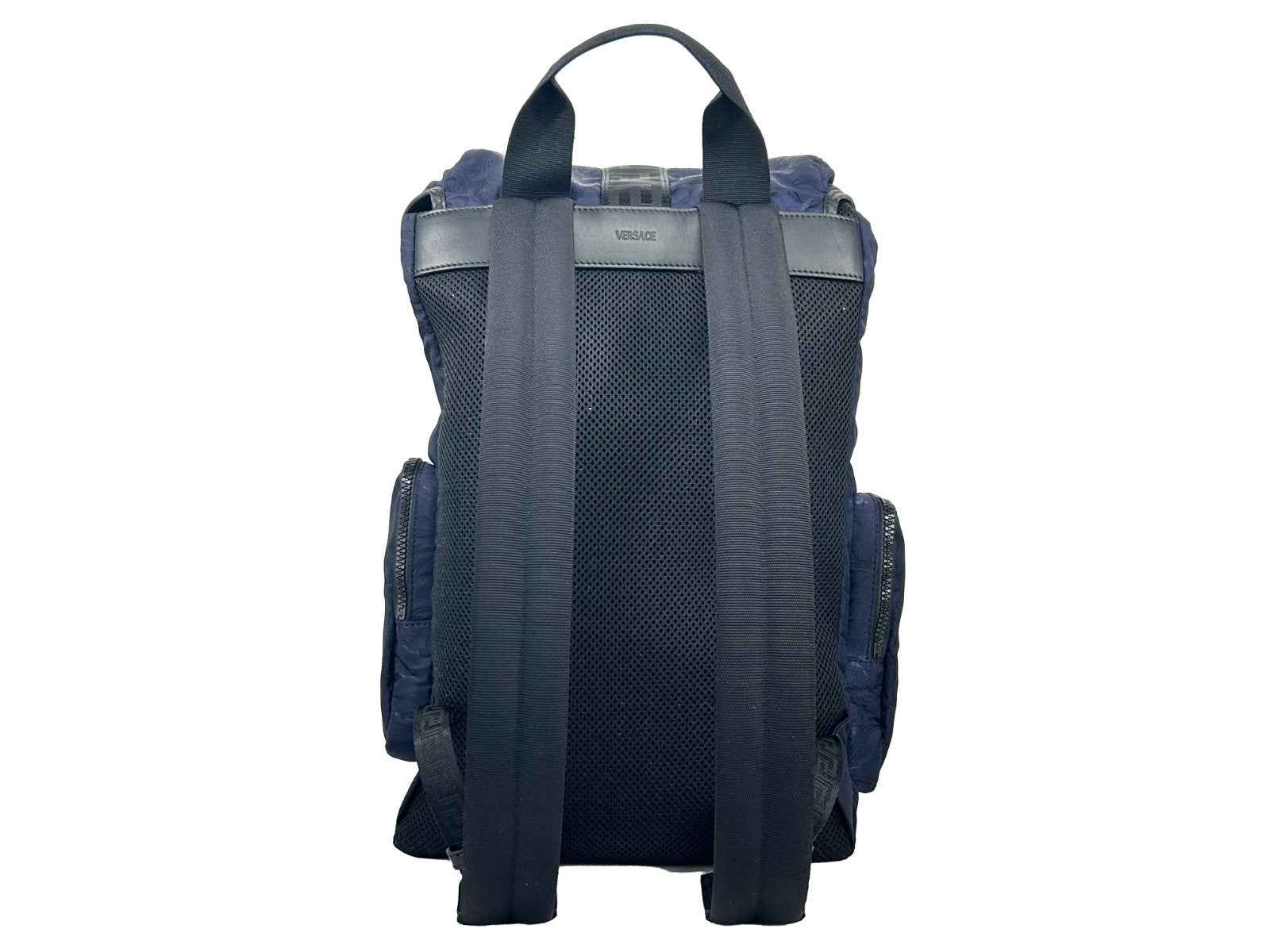 Versace Medusa Nylon Buckle Drawstring Backpack Bag