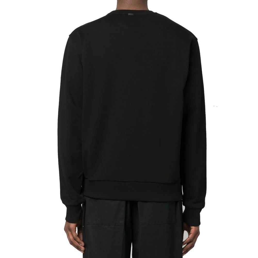Herno Black Cotton Sweatshirt