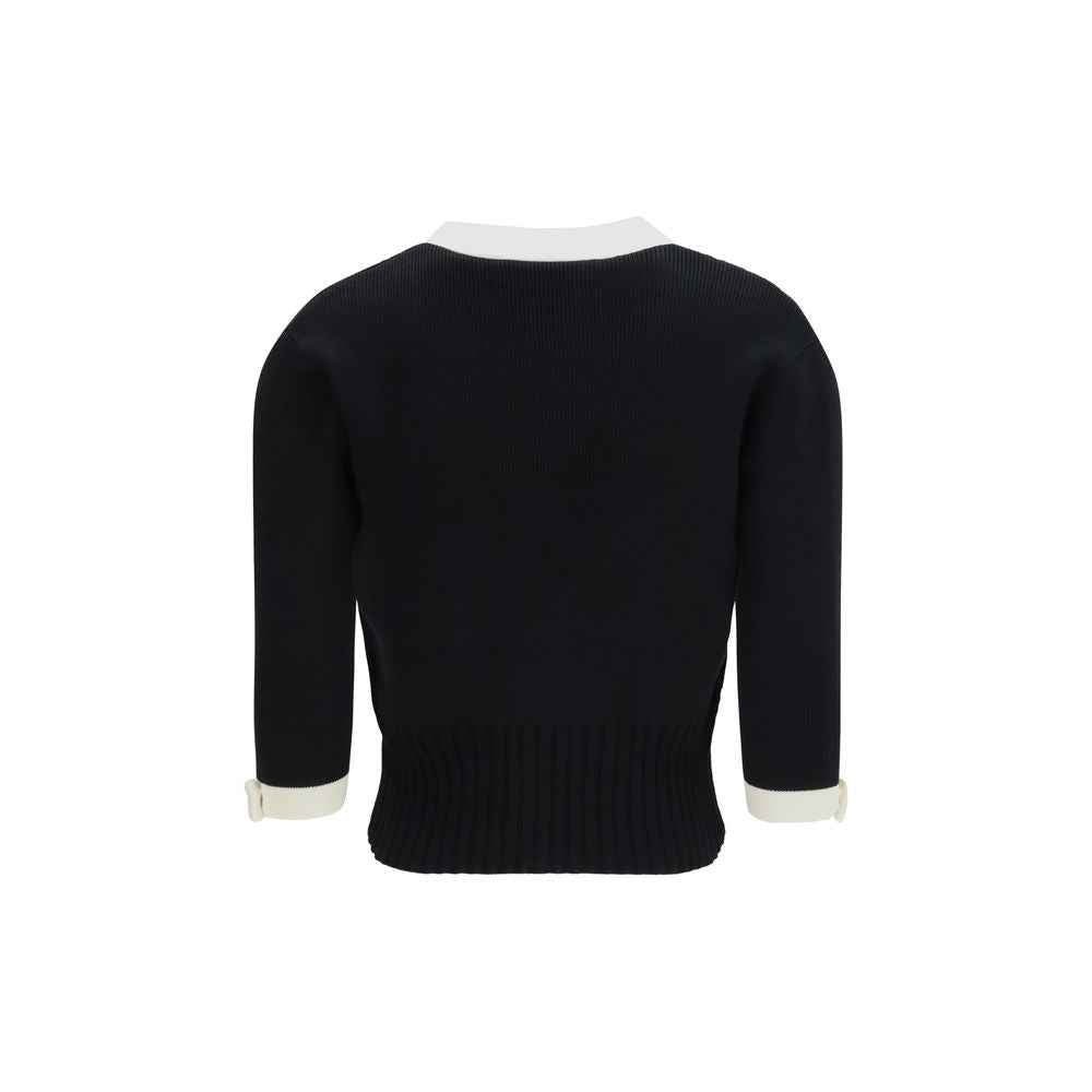 Valentino Black Cotton Cardigan