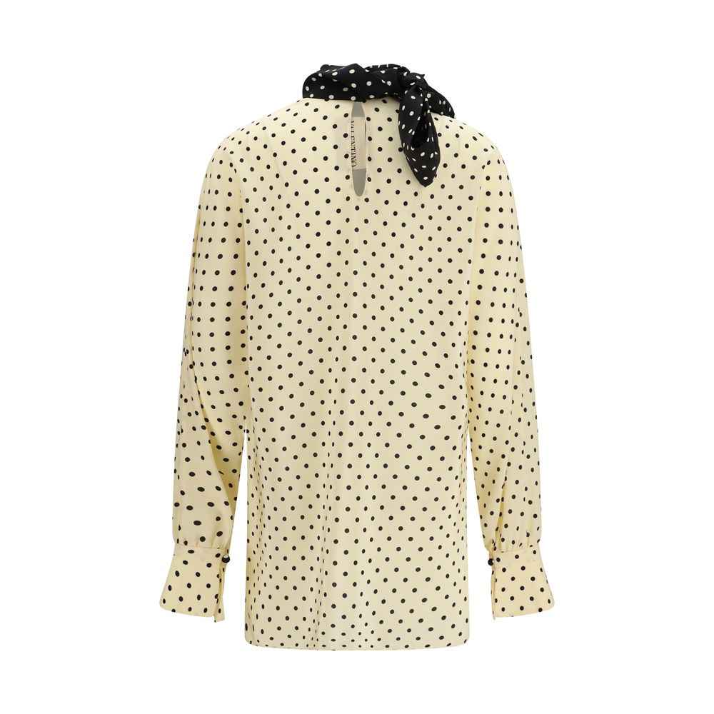 Valentino Beige Silk Blouse