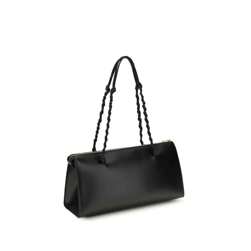Jil Sander Black Calf Leather Bos Taurus Shoulder Bag