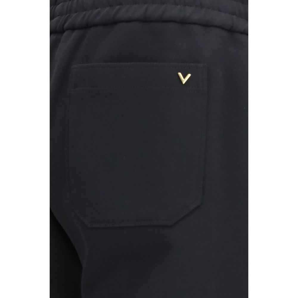 Valentino Black Cotton Joggers (Workout Pants)