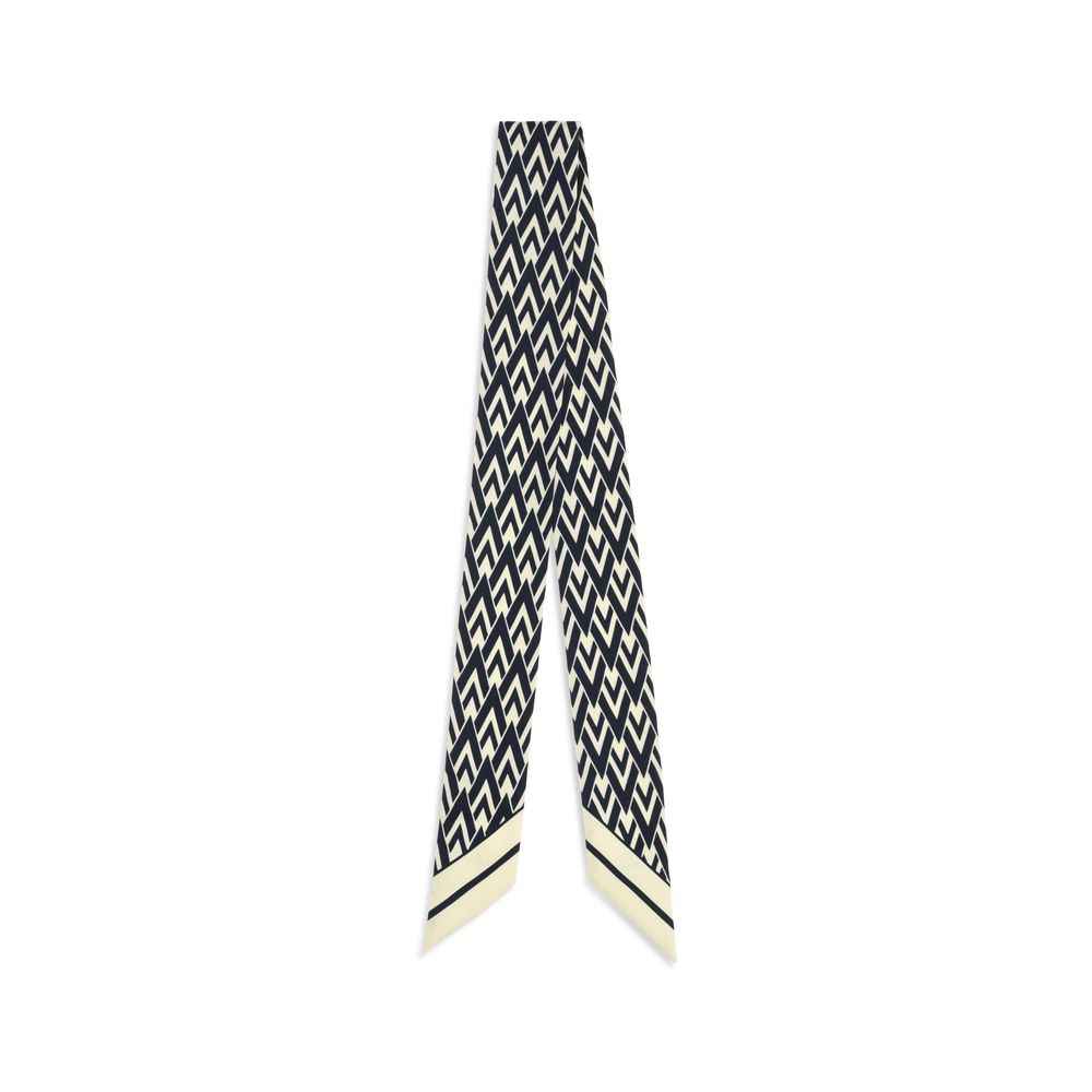 Valentino Garavani Blue Silk Scarf