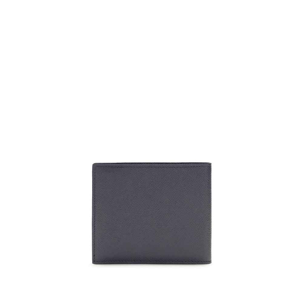 Ferragamo Blue Calf Leather Bos Taurus Wallet